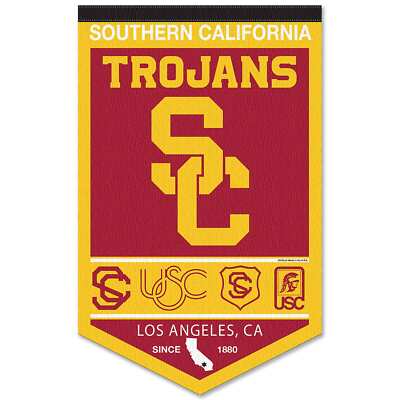 USC Trojans Heritage Logo History Banner Pennant