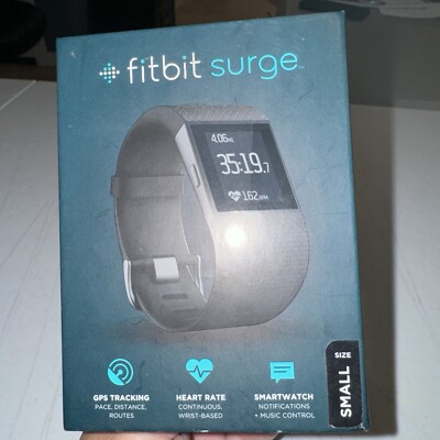 Fitbit Surge Black/Small FB501BKS BT/GPS/HR Smartwatch Water Resistant