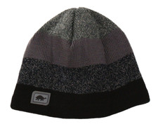 Turtle Fur Youth Boy's 7-12 Gray Knit Ragg Wool Beanie Fleece Lining