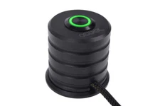 Alphacool Powerbutton - Push-Button 19mm - Green Lighting - Deep Black