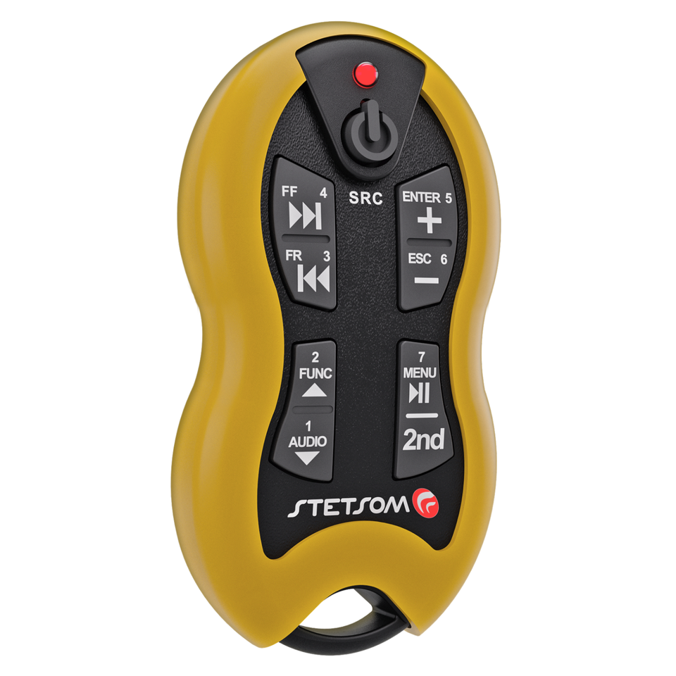 Stetsom SX2 Long Distance Remote Control | 16 Functions For Car Audio Systems - Includes Lanyard