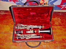 VINTAGE MAESTRO WOOD CLARINET FRENCH 30s GIBSON CLARINET GRENADILLA WOOD