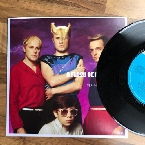 A Flock of Seagulls Wishing 45 7" Vinyl single record with unique Sleeve - Picture 3 of 7