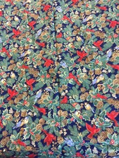 Cranston VIP Christmas Winter Birds Cardinal Fabric BTY 42" Wide