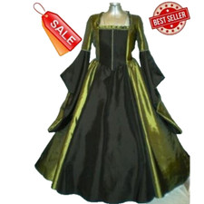 Tudor Renaissance Madrigal Boleyn Dress Gown, Choice, Busts 34" - 48" ON SALE