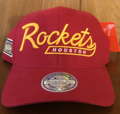 NWT Houston Rockets Mitchell & Ness Snapback Hat Rare Sample Brand New OSFA