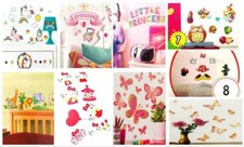 Hello Kitty Disney Minnie Princess Shopkin Unicorn Animal Butterfly Wall Sticker