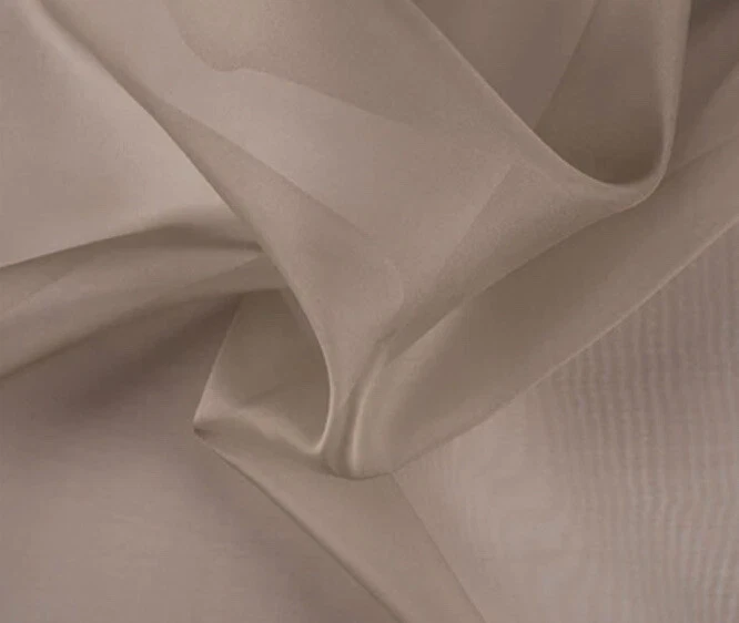 NY Designer Fabrics White Silk Chiffon Fabric by The Yard