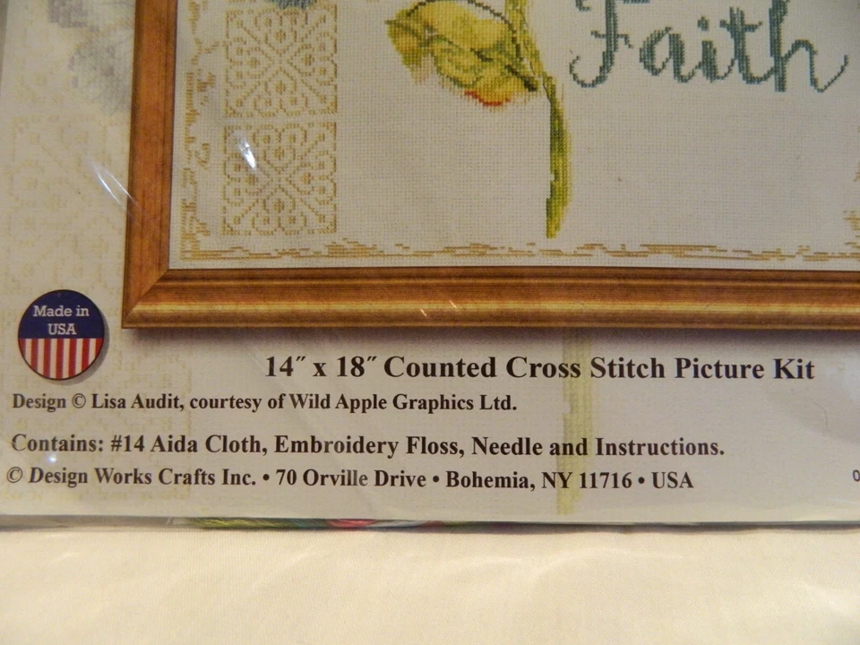 C-25 NEW DESIGN WORKS COUNTED CROSS-STITCH KIT “FAITH” - Image 3 of 4