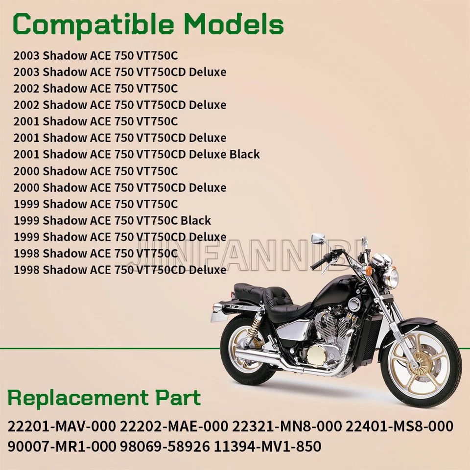 Clutch Kit W/Gasket & Sparking Plug Kit for Honda Shadow ACE 750 VT750C 1998-03 - Image 3 of 4