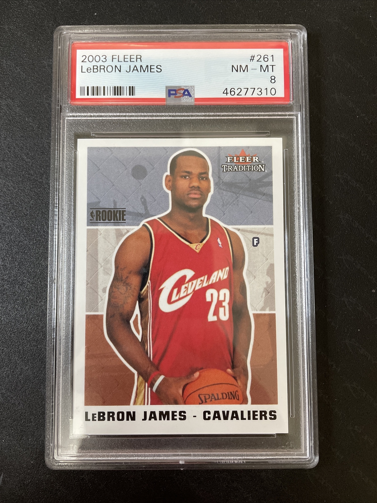 2003 Fleer LeBron James ROOKIE RC #261 PSA 8 MINT lakers Low Count Report