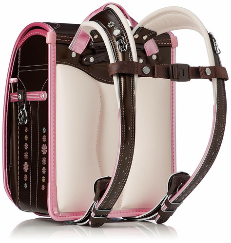 Fuwarii School bag Super Flash 2019 girl Pearl Sepia × Pearl Peach from japan - Picture 2 of 6