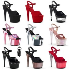 Pleaser 7" Heel 2" Pf Ankle Strap Stilettos Sandal Shoes Adult Women Adore/709 3