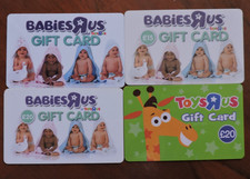 4 DIFFERENT TOYS R US UK GIFT CARDS. NO VALUE   COLLECTORS ITEM. LOT 1