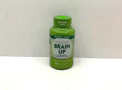 NEW Nature's Truth Brain Up L-Theanine Bacopa B-12 MCT Max Softgels SEALED 2027