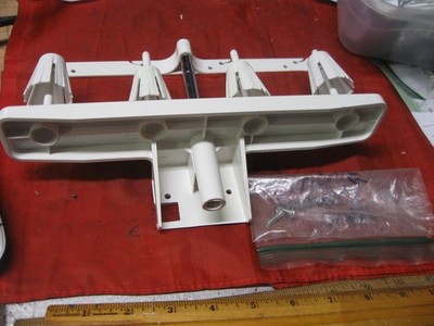 JANOME JUNO 3434D SERGER  Sewing Machine 4 Thread Spool Rack Vintage
