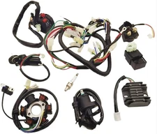 Electrics Stator Coil CDI Wiring Harness Wire Loom Assembly Fit for GY6 4-Stroke