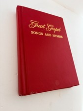 Vintage 1976 Great Gospel Songs And Hymns Red Hardcover Shape Note Edition
