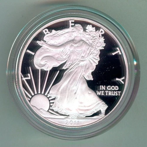 2011-W U.S. SILVER AMERICAN EAGLE - KM#273 - ORIG. MINT BOX, CASE & COA - PROOF