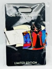 Disney Pin WDI Cast Exclusive 2024 Villains Off The Page Jafar Aladdin LE 300