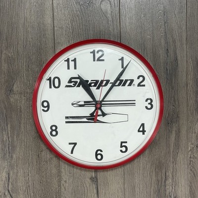 Snap On Tools Brand Wall Clock Round Garage Shop 12  Chaney Instruments USA Work