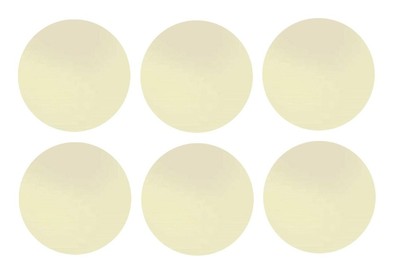 210.71 Ivory Opal Six 96 COE Glass Circles Choice 1/2, 3/4, 1, or 1 1/2 inches