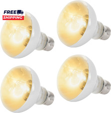  4-Pack 100W Reptile Heat Lamp Bulbs - UVA Daylight Basking Light Bulbs
