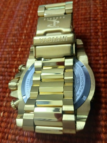 Invicta Reserve Grand Octane 0340 Chronograph Gold Men's Watch - Exc Cond - Picture 7 of 7