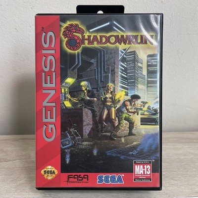 Shadowrun (Sega Genesis, 1994) CIB Complete With Manual Tested And Works