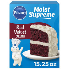 Pillsbury Moist Supreme Red Velvet Cake Mix, 15.25 oz Box