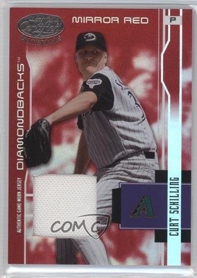 2003 Leaf Certified Materials Mirror Red Materials 27/250 Curt Schilling #8 0v1