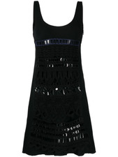 Prada 2005 Panelled Sleeveless Dress Black Womens IT 40