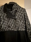 Wool & Cashmere Grey & Black Herringbone Coat SZ 42ITA/ 6USA Made In Italy — photo 6