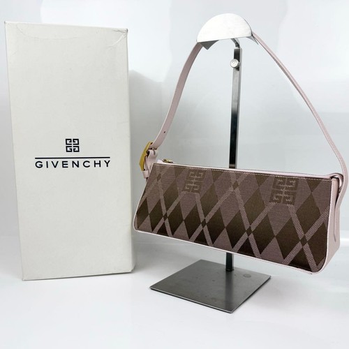 Givenchy 4G Logo One Shoulder Bag Pink Authentic Japan Excellent 06107