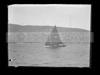 Segeltrawler Aberdeen Schottland um 1900 Glasnegativ #105