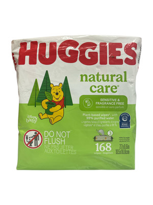 Huggies Natural Care Plant based wipes Sensitive Baby Wipes 168 ct