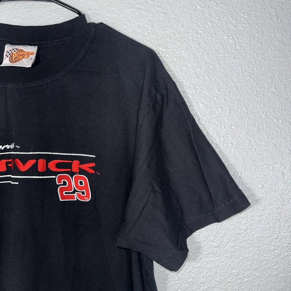 Camiseta negra para hombre NASCAR Kevin Harvick #29 Winners Circle talla grande adulto Foto 2 de 4
