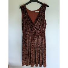 GRACE KARIN Soft Animal Leopard print Valor Dress Size L