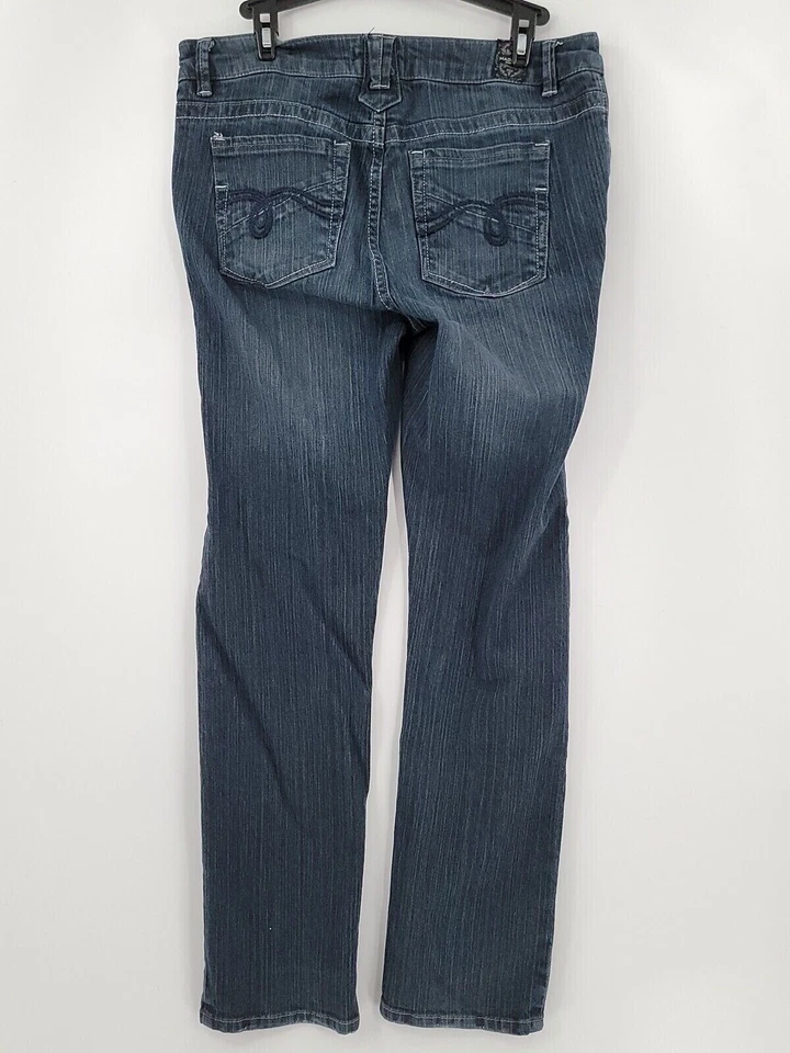 Madison Jeanswear Jeans Womens Adult Size 10 Blue Denim Straight Slim - Image 2 of 4