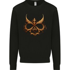 AWDis Sweat Homme Masque Maléfique Magie Noire Culte du Diable Ouija Crâne