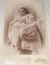 Rare Antique ID'd American Sickly Boy Harold Albot New York Cabinet Card Photo!