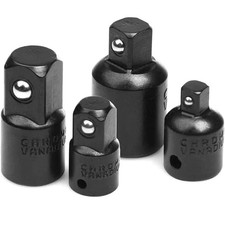 4PC IMPACT SOCKET ADAPTOR CONVERTER REDUCER 1/2 3/8 1/4 INCH DRIVE STEP UP DOWN