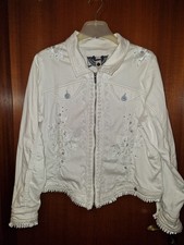 Tredy, Jeans Jacke, Größe 46, Weiß, sehr Detailreich, Sahnestück 😍😍