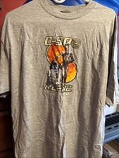 Vintage Star Wars C-3p0 R2-D2 Tshirt Grey Xl New