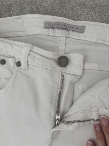 White Victoria Beckham Jeans Size 28 Immaculate - Picture 3 of 16