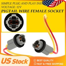 Universal Pigtail Wire Socket Female T10 PGS Front 194 Side Marker Light Plug
