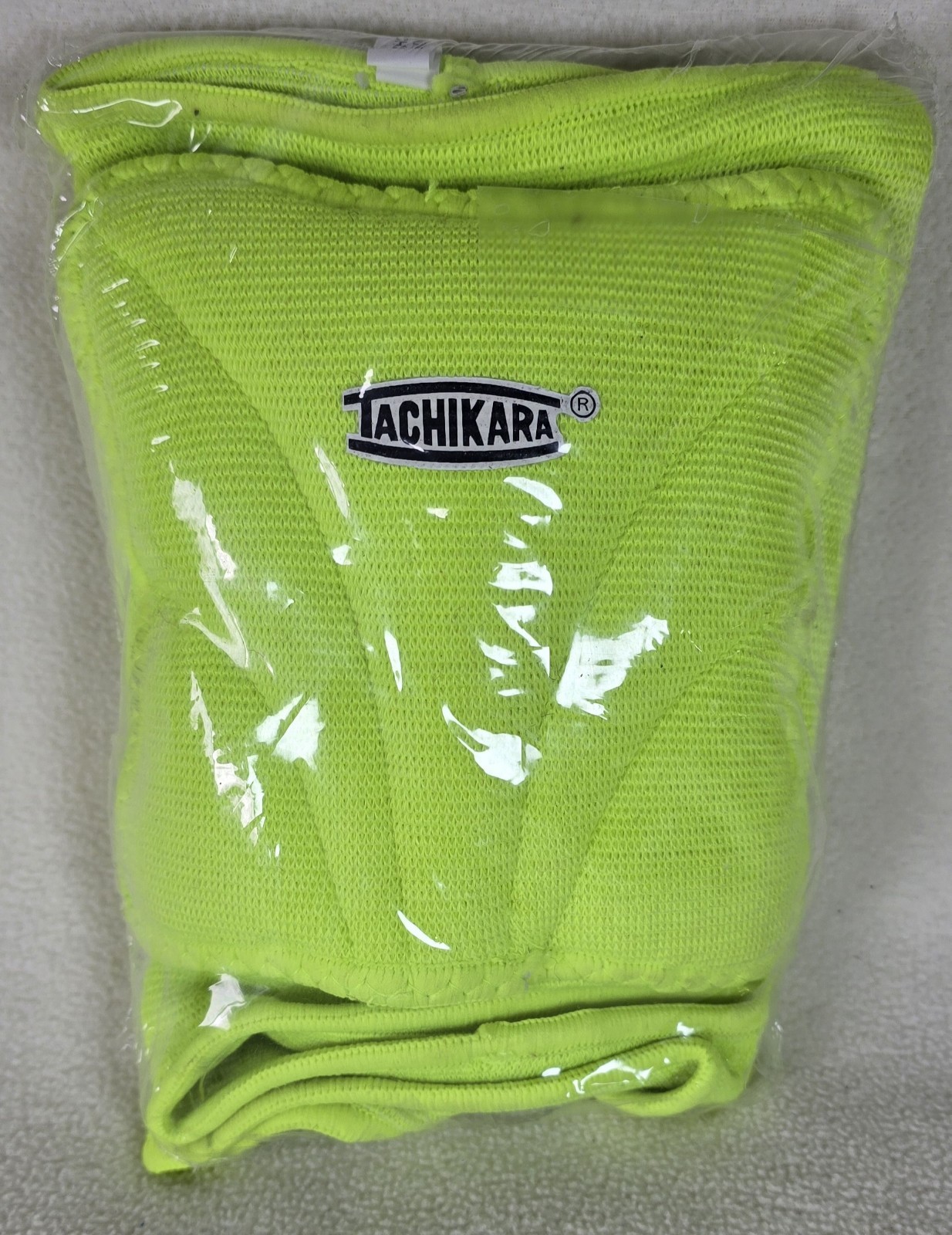TACHIKARA Volleyball Knee Pads TK-SMASH Neon Green Adult Flexible Pull-On Design