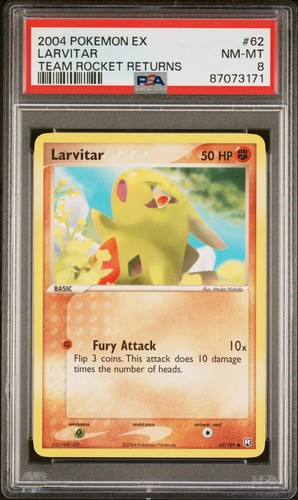 Larvitar graded PSA 8 for sale on eBay
