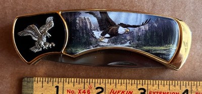 American Eagle Single Blade Folding Knife, Franklin Mint, no box