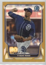 2014 Bowman Chrome Gold Refractor 20/50 Tyson Ross #164 c5b